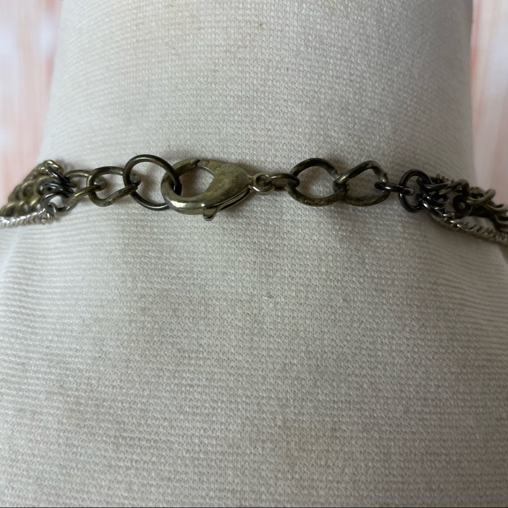 Multi-Layer Multi-Length Gold Silver And Black Ne… - image 7